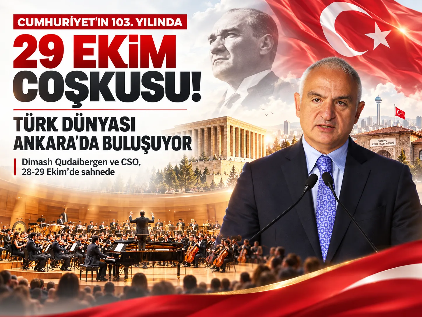 www.turkuazhaberajansi.com/Cumhuriyet'in 103'üncü yılında, Türk Dünyası'nın seçkin sanatçıları, Türk Devletleri Teşkilatı Cumhuriyet Bayramı Konserleri kapsamında Ankara'da buluşacak