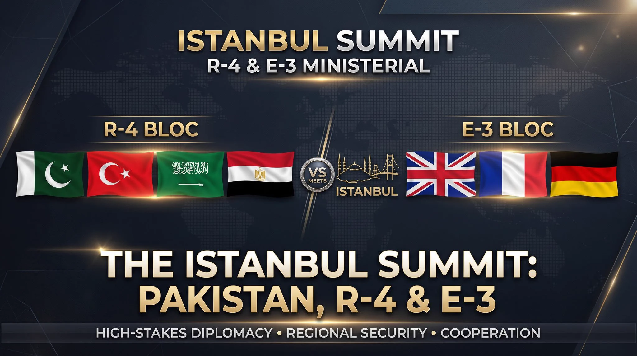 Bakan Fidan'ın ev sahipliğinde yarın Mısır, Pakistan, Suudi Arabistan, İngiltere, Almanya ve Fransa'nın dışişleri bakanları, ilk kez R4+E3 formatında İstanbul'da buluşacak...