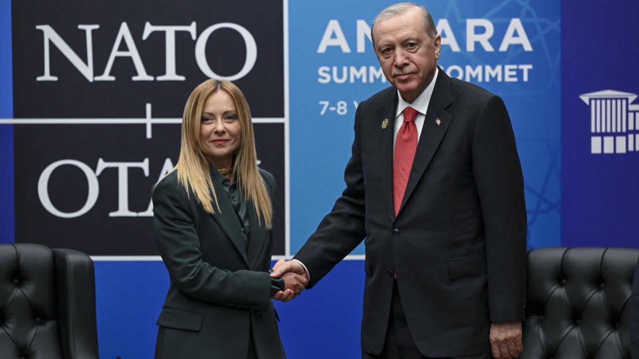İtalya Başbakanı Giorgia Meloni, 36.⁠ ⁠NATO Devlet ve Hükümet Başkanları Zirvesi’nin ardından basın toplantısı düzenledi