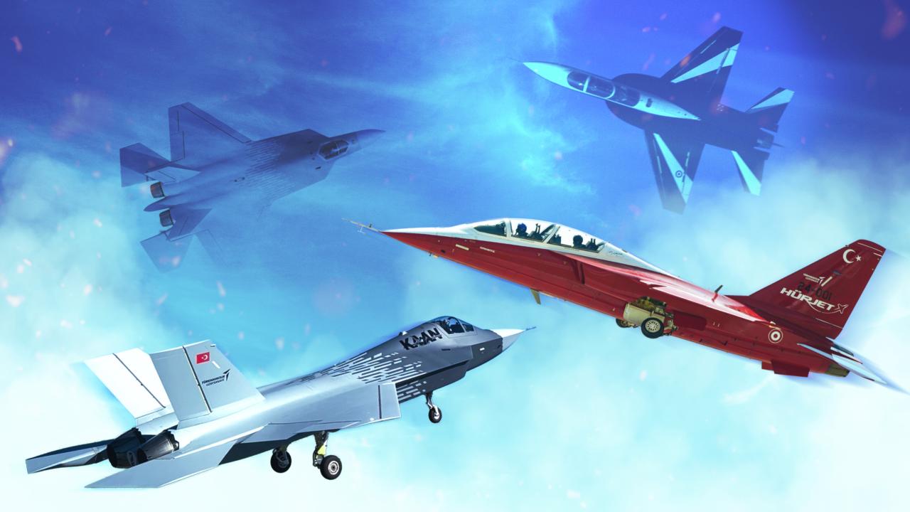 Türk Havacılık ve Uzay Sanayii (TUSAŞ) yeni prototiplerle birlikte Milli Muharip Uçak KAAN ve HÜRJET Jet Eğitim Uçağı’nın test trafiğinin artıracak…